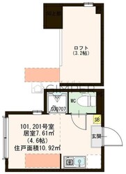 Ｇ－Ｒｅｓｉｄｅｎｃｅ　Ａｋａｂａｎｅの物件間取画像